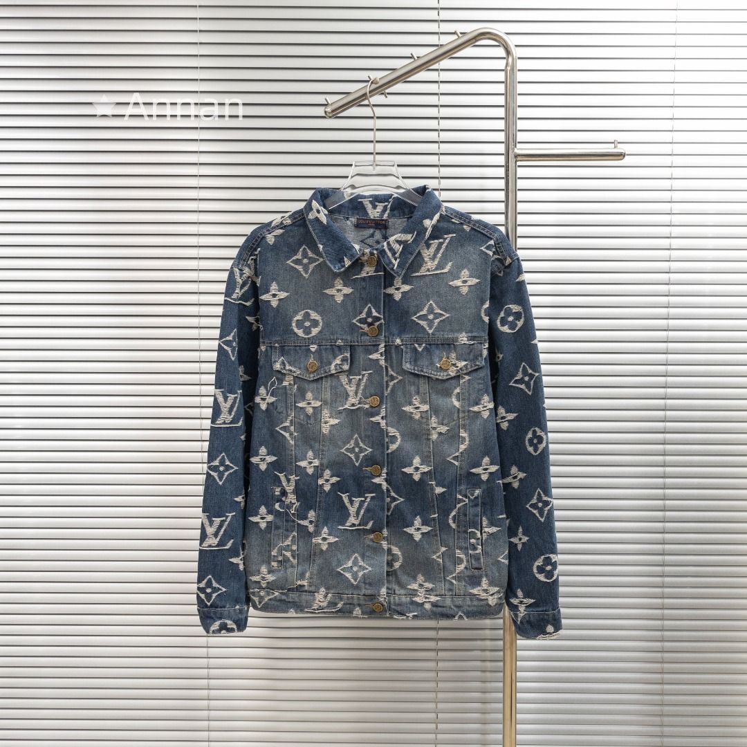 綺麗 LOUISVUITTON ルイヴィトン メンズ モノグラム デニムジャケット