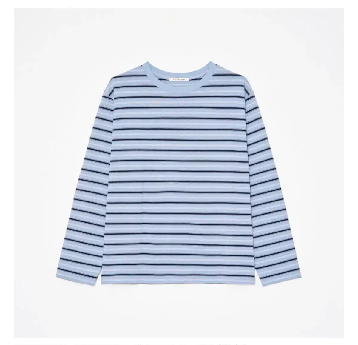セリーアンドリオン ストライプ Tシャツ ブルー