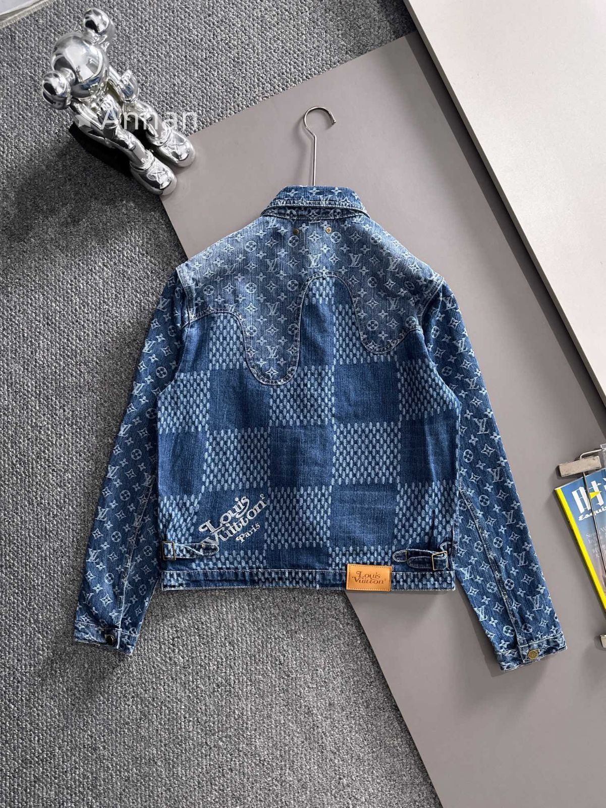 良品 LOUISVUITTON ルイヴィトン メンズ モノグラム デニムジャケット