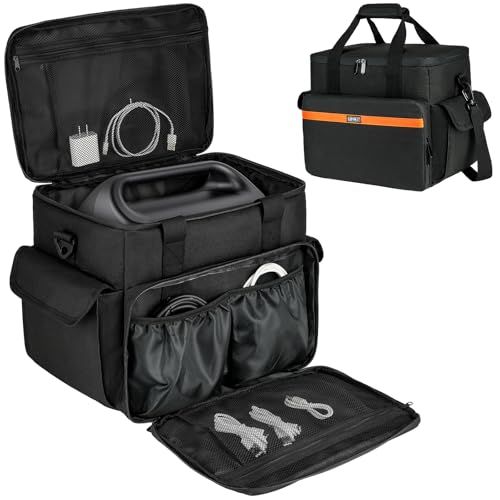 ポータブル電源 バッグ Jackery 1000/P10/ECOFLOW River Max/Bluetti EB70S/GRECELL T1000に適合して ポータブル電源 保護ケース 防塵 撥水 耐衝撃 収納ケース キャンプ 外出や旅行用 c8028dd5
