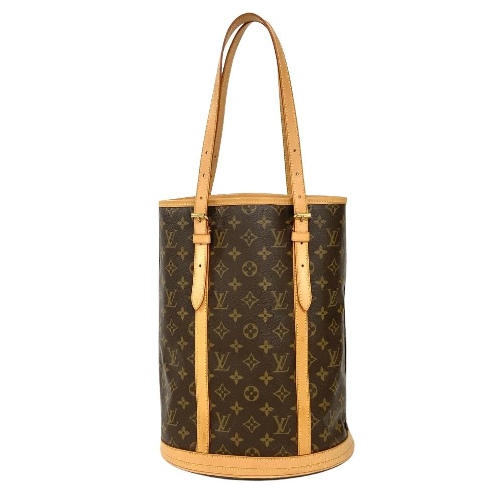 ルイヴィトン LOUIS VUITTON バケット GM トートバッグ モノグラム キャンバス M42236 ブラウン FL0061 レディース【中古】