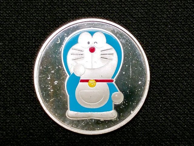 銀メダル ドラえもん 35周年記念 シルバー 925 重さ約20g ドラえもん 誕生35周年記念 カラー銀メダル SILVER 925 重さ20g 平成17