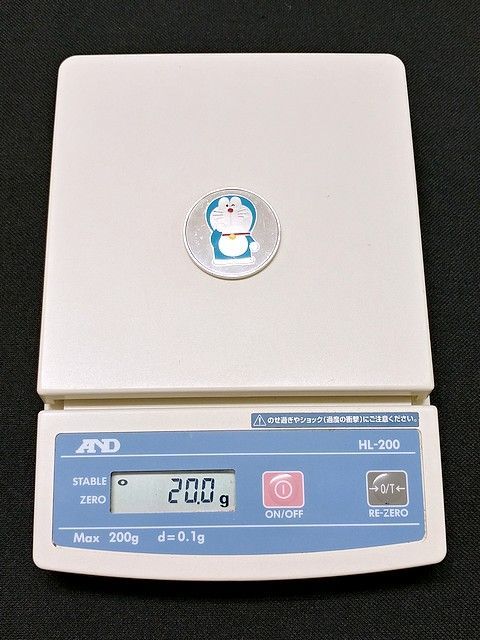 ドラえもん 誕生35周年記念 カラー銀メダル SILVER 925 重さ20g 平成17