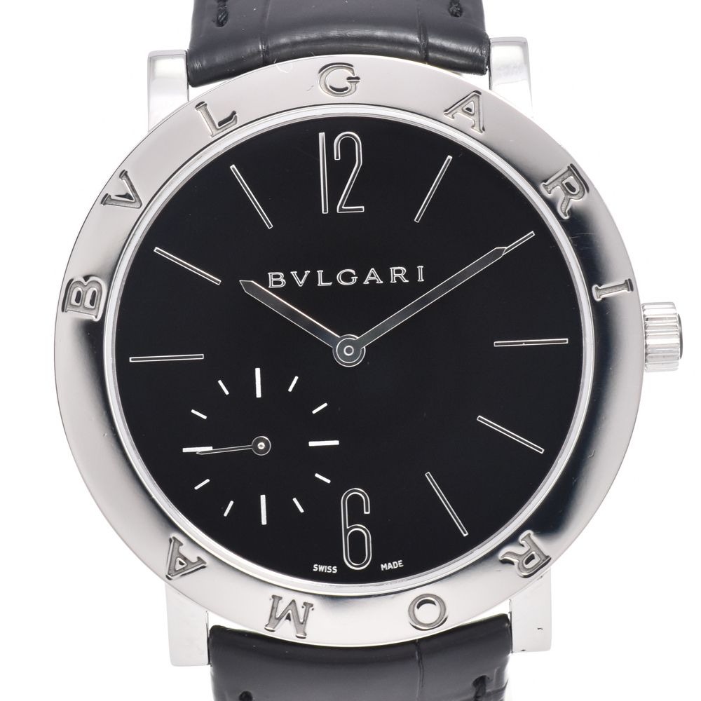 ブルガリ BVLGARI BB41SXTRO ブルガリ ローマ フィニッシモ 40周年モデル ブラック 手巻き メンズ 美品 箱・保証書付き 腕時計 G#146572