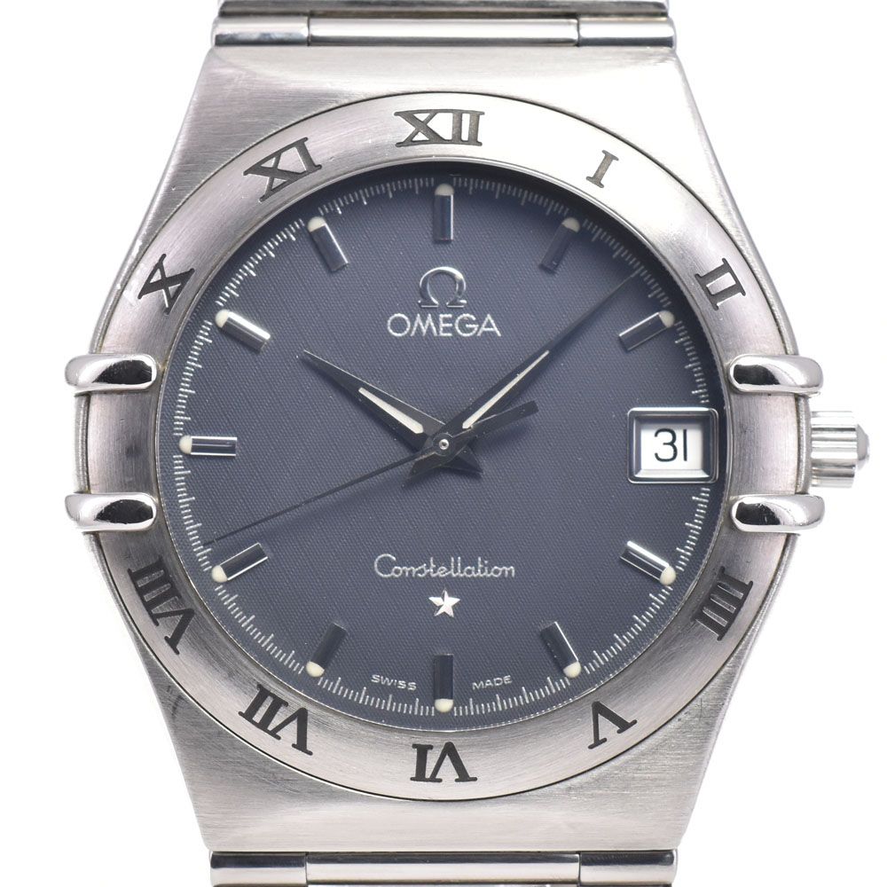 オメガ OMEGA 1512.40 コンステレーション デイト グレー クォーツ メンズ 良品 腕時計 G#146934