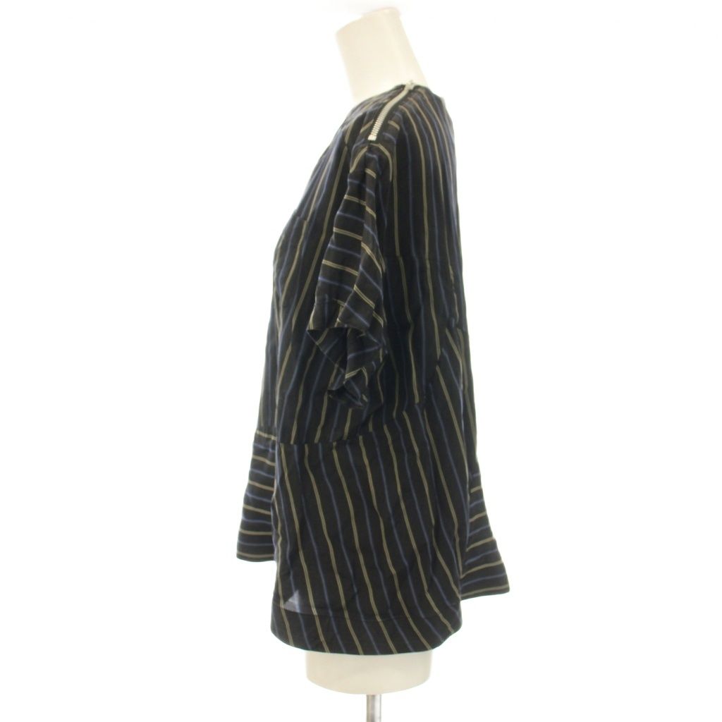 送料無料】サカイラック sacai luck 15SS シャツ ブラウス 1 紺