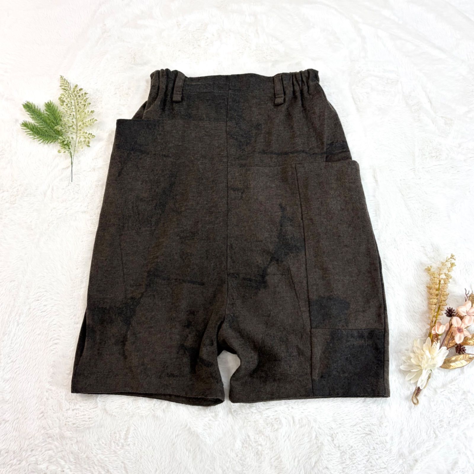 萌 MOYURU モユル ハーフパンツ ショートパンツ サルエル デザイン