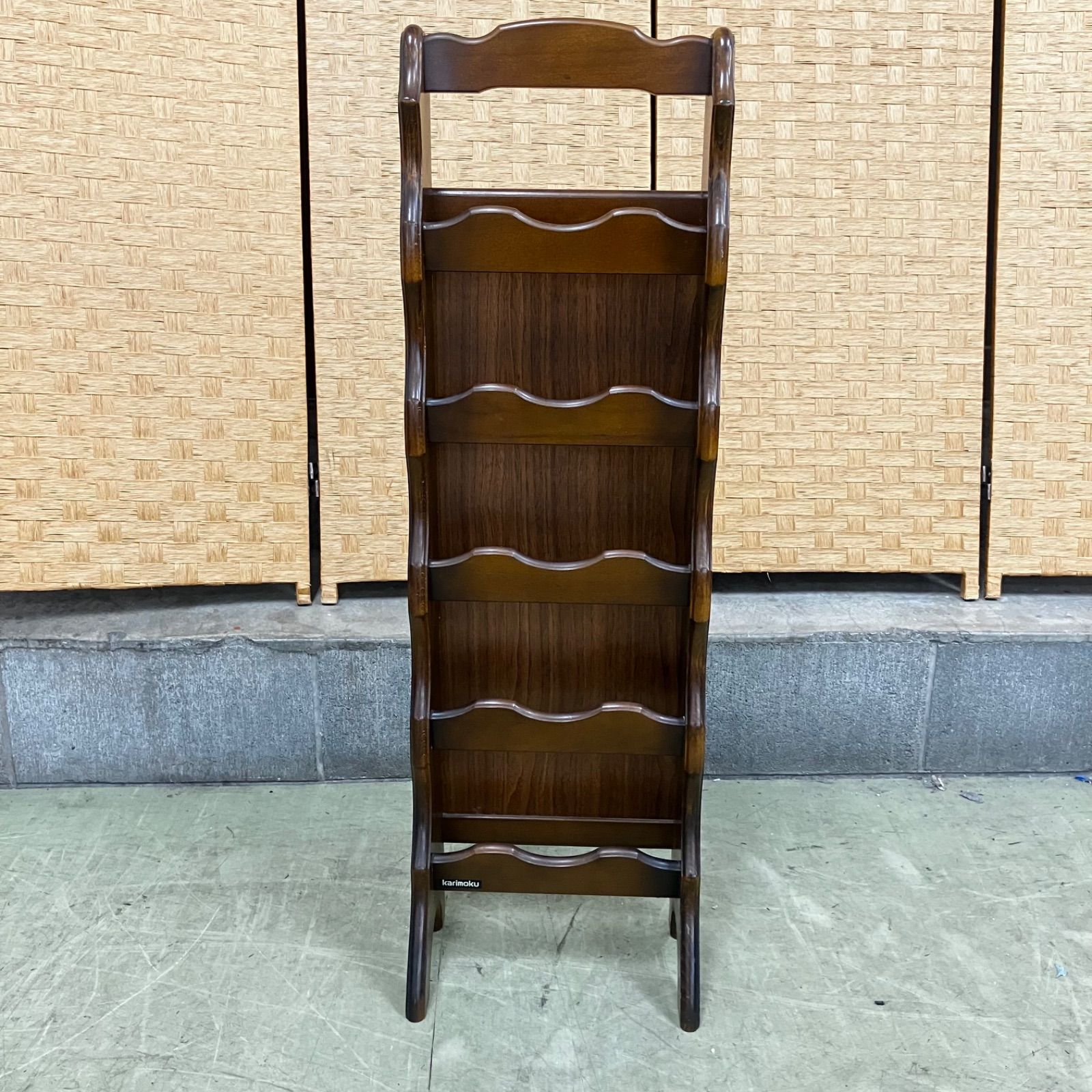 T【値下げ交渉可能】karimoku カリモク コロニアル スリッパラック 