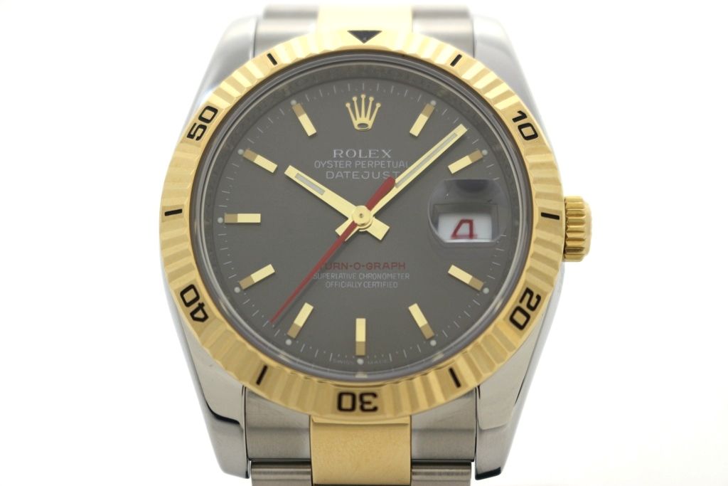 ROLEX ロレックス ターノグラフ 116263 K18イエローゴールド/ステンレススチール グレー メンズ 自動巻き 2148104022899 【200】【中古】 715,176円