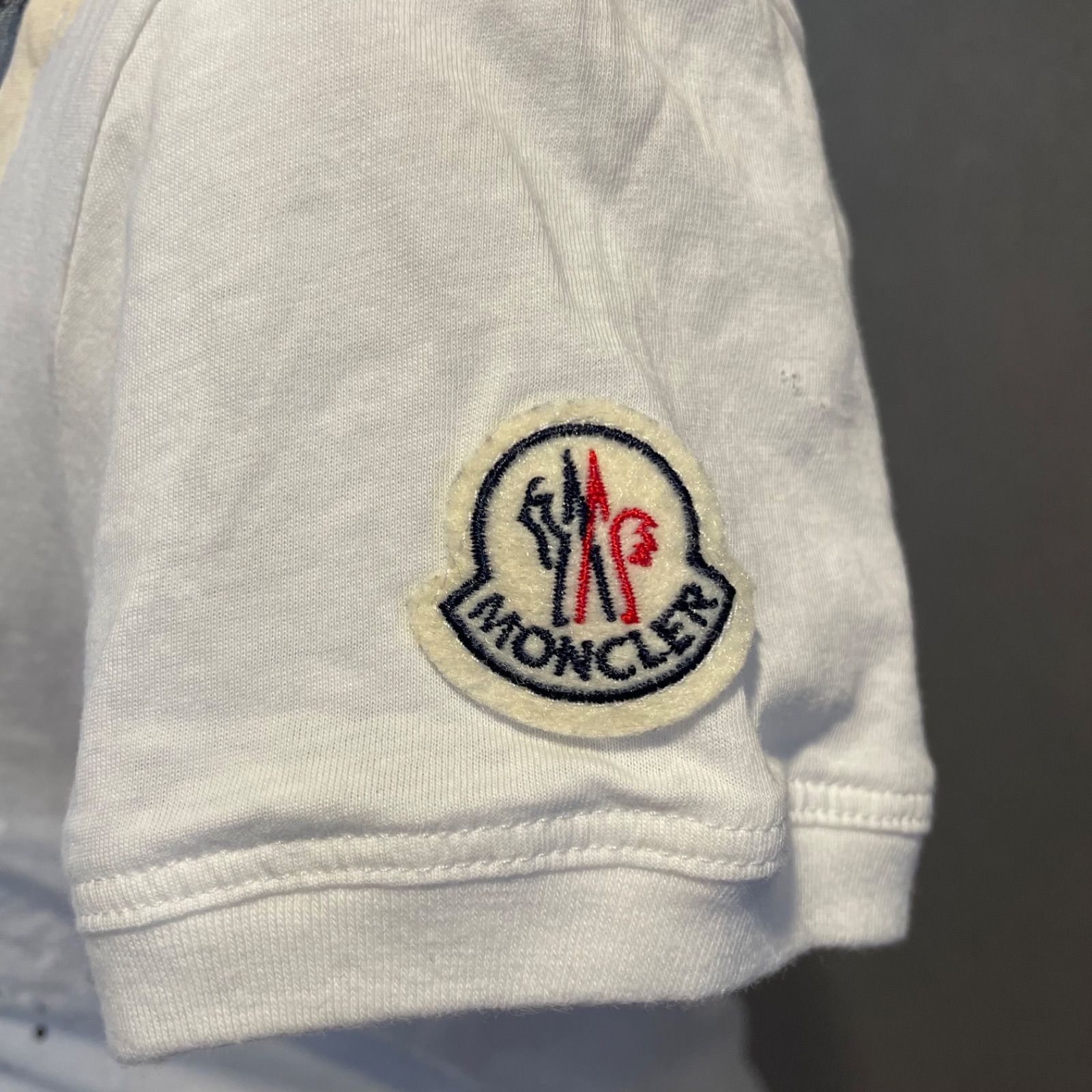 モンクレール tシャツ ビッグロゴ入半袖Tシャツ トップス ファッション