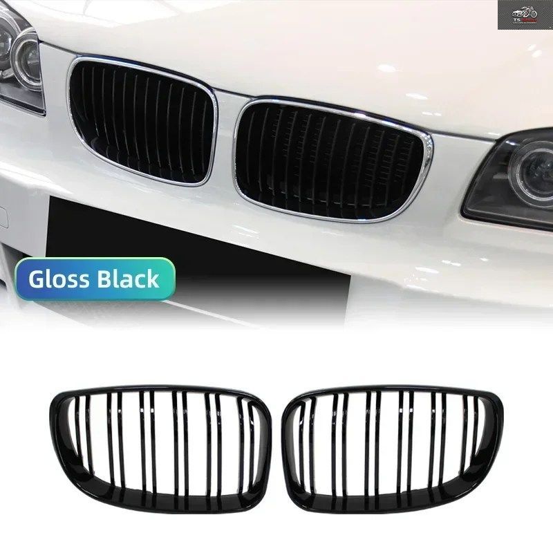 BMW E81 E87 E82 E88 128I 130I 135I 対象車種 07-11 車用グリル フロントキドニーグリル デュアルスラット ダブルライングリル