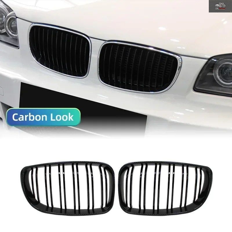 BMW E81 E87 E82 E88 128I 130I 135I 対象車種 07-11 車用グリル フロントキドニーグリル デュアルスラット ダブルライングリル