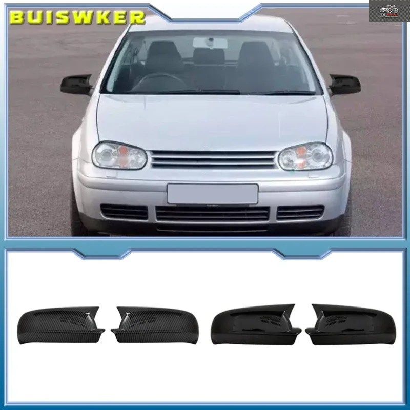 バットサイドミラーカバー ゴルフ4 ボーラ A4 MK4 VW 1999-2006 GTI R32 カー シャイニーピアノチューニングスポーツ