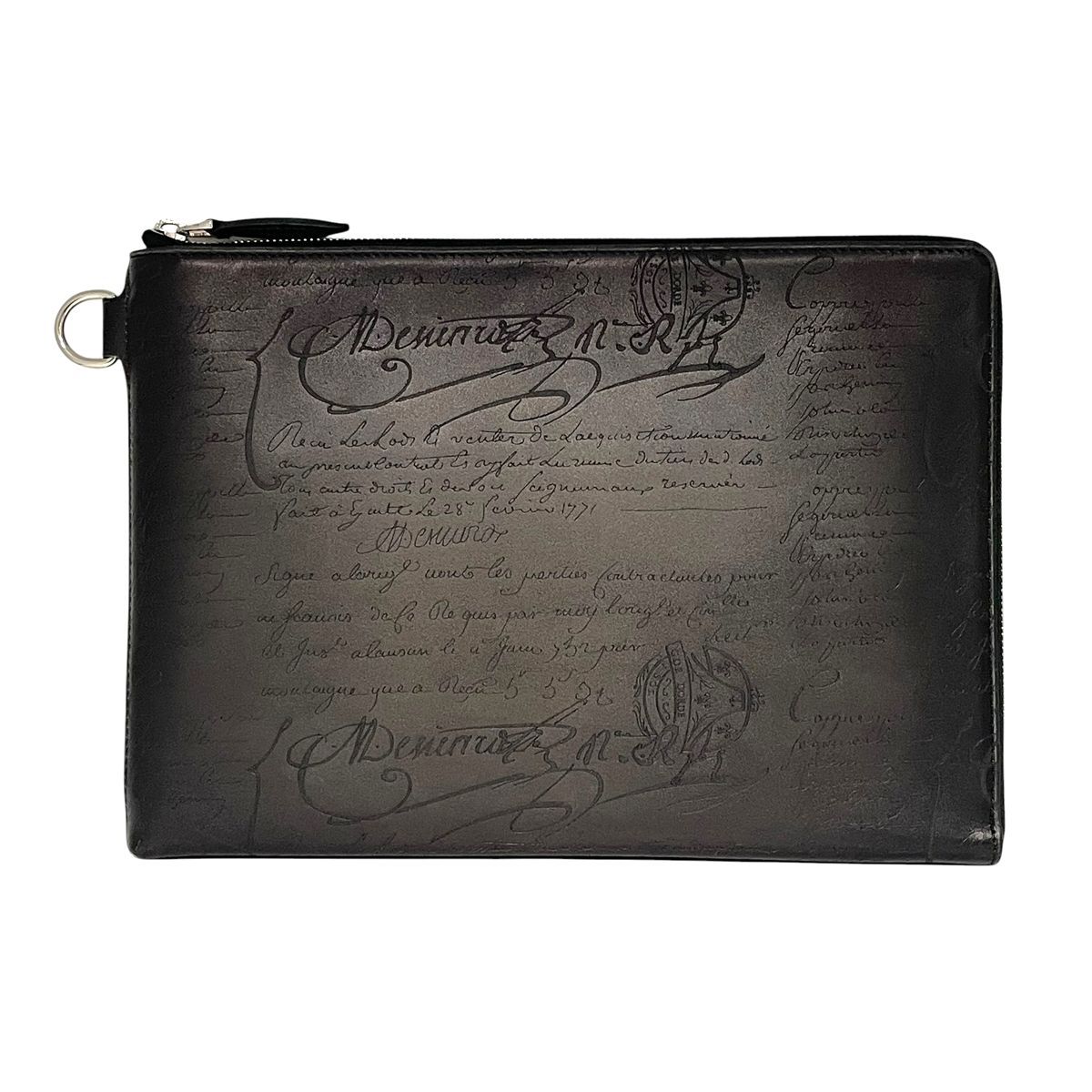 【中古】 Berluti ベルルッティ ニノ GM スクリットレザー クラッチ カリグラフィ セカンドバッグ メンズ 26002557 AO