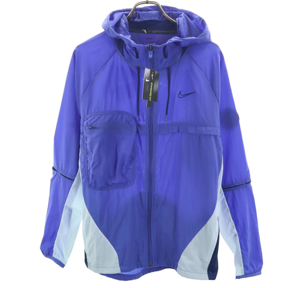 未使用 NIKE ナイキ ウインドブレーカー M パープル ジャケット メンズ 古着