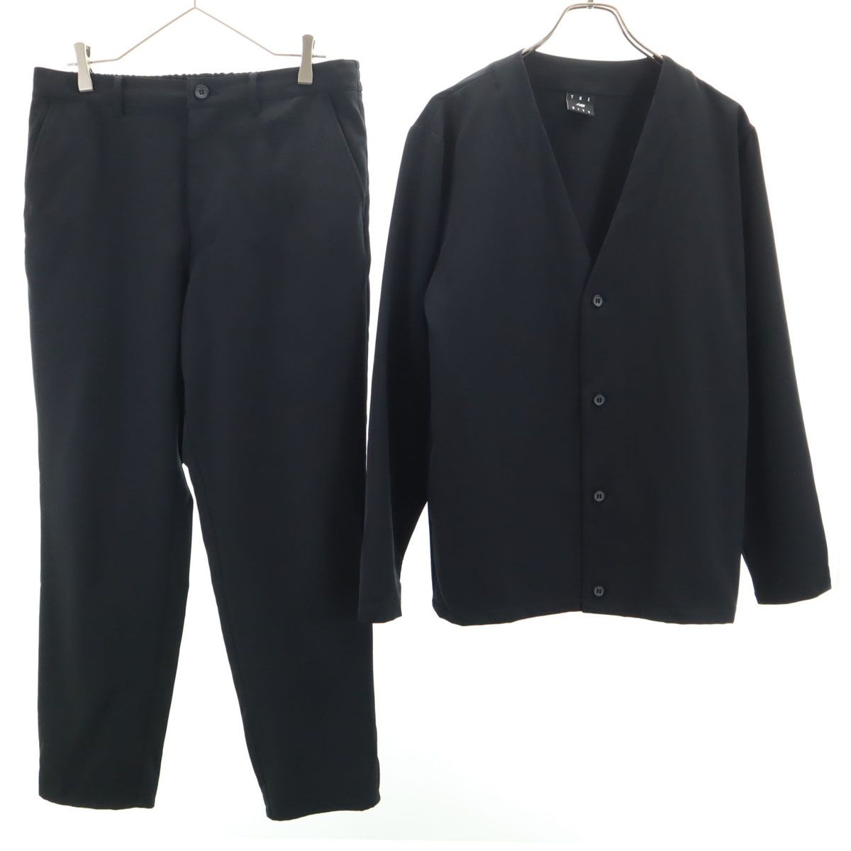NEW BALANCE ニューバランス ジャケット 上下 セットアップ M/L ブラック THE CITY メンズ 古着