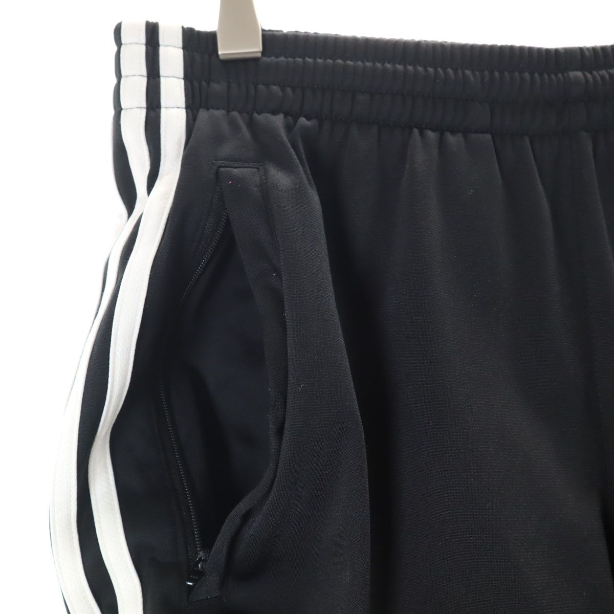 adidas アディダス トラックジャケット 上下 セットアップ M ブラック ジャージ 裏トリコット 3ライン メンズ 古着