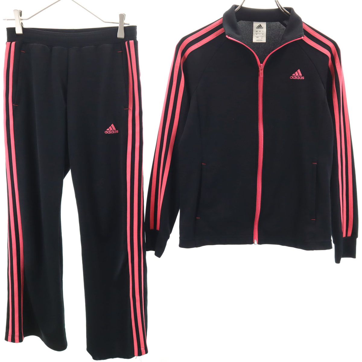 adidas アディダス トラックジャケット 上下 セットアップ S ブラック
