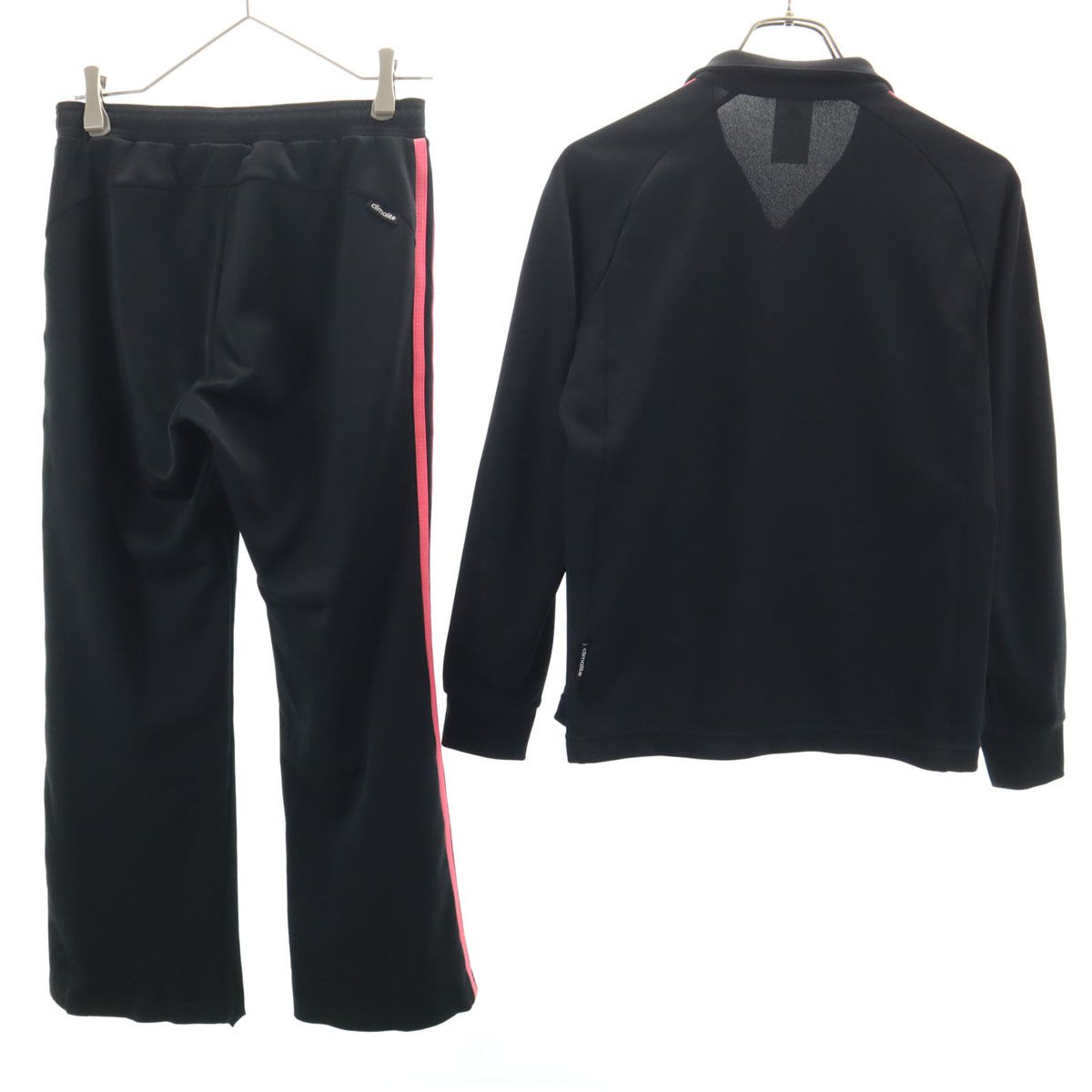 adidas アディダス トラックジャケット 上下 セットアップ S ブラック 