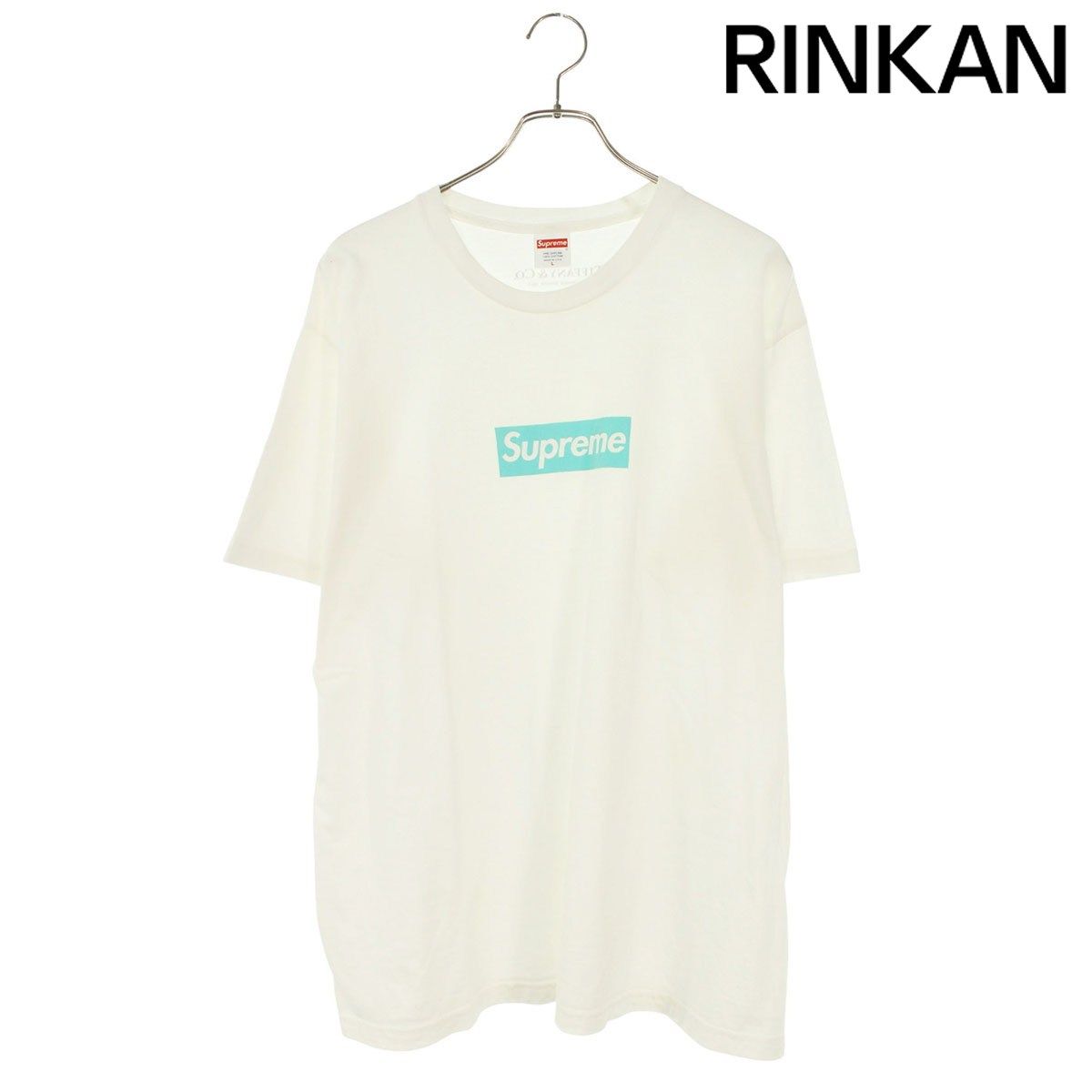シュプリーム ×ティファニー TIFFANY&Co. 21AW Box Logo Tee ボックスロゴTシャツ メンズ L