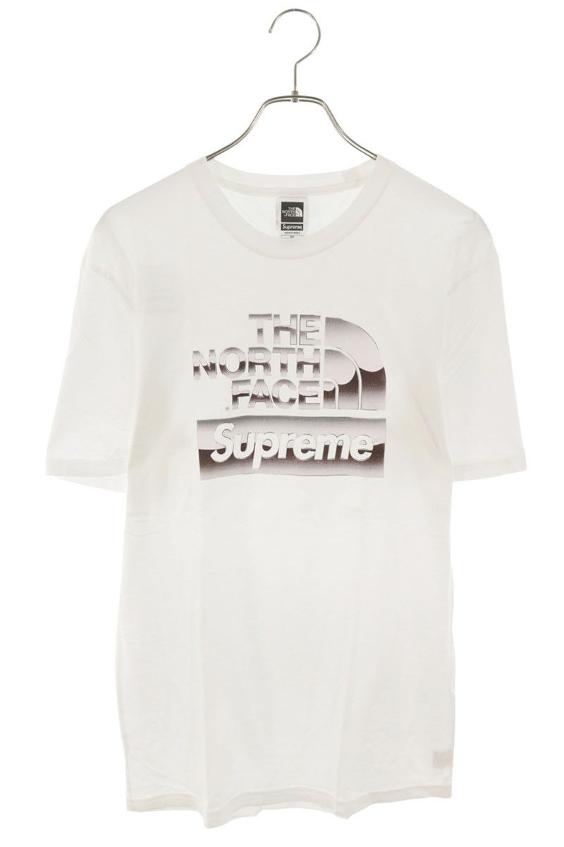 シュプリーム ×ノースフェイス THE NORTH FACE 18SS Metallic Logo Tee 