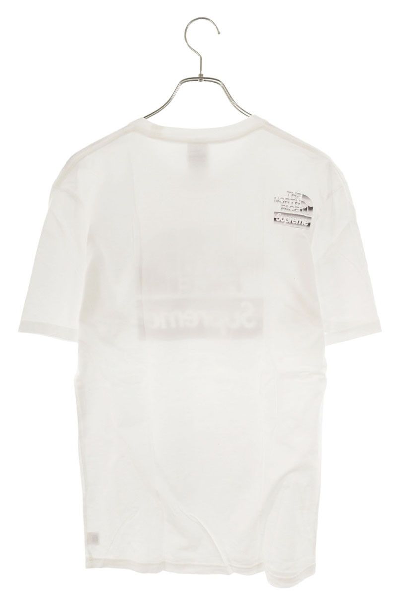 シュプリーム ×ノースフェイス THE NORTH FACE 18SS Metallic Logo Tee 