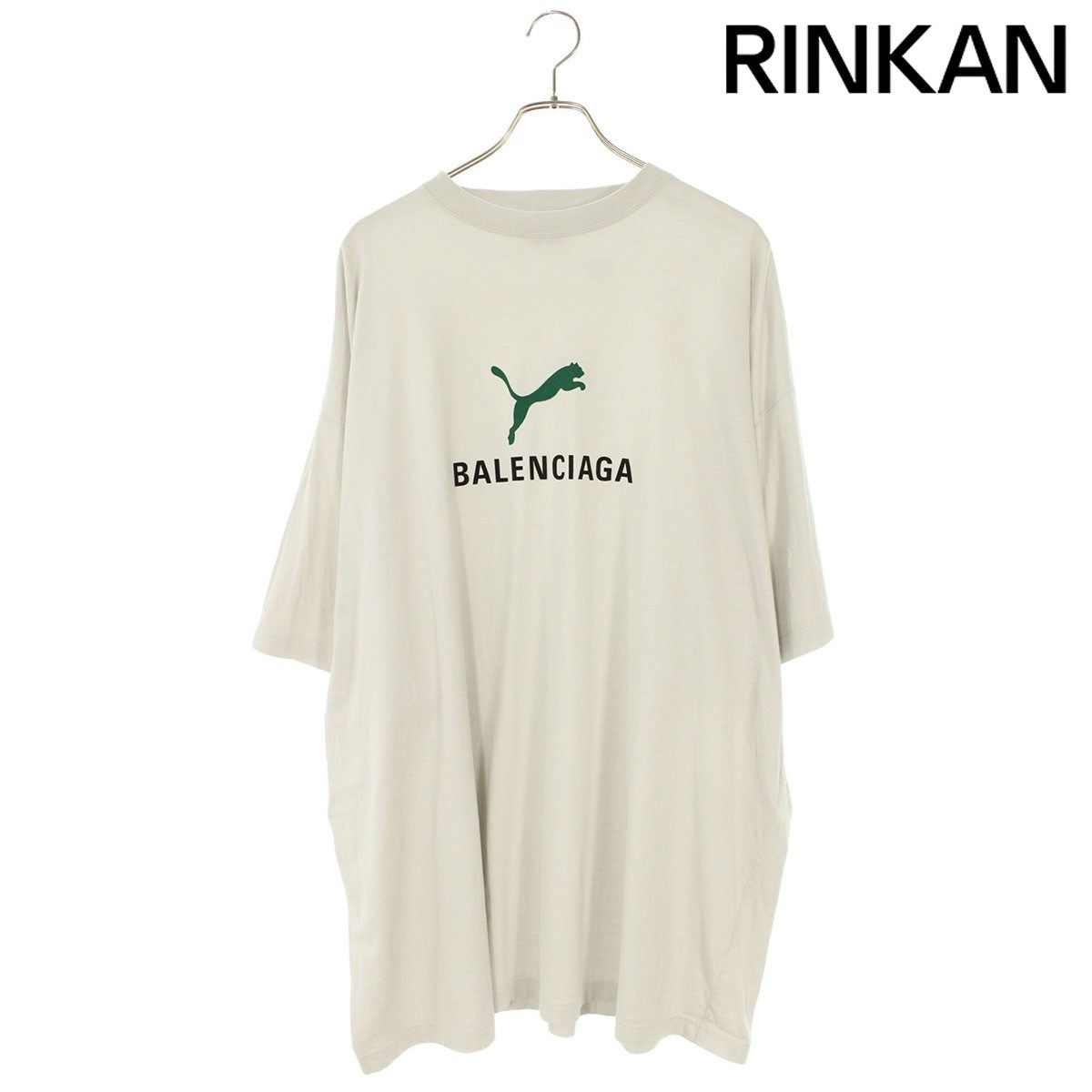 バレンシアガ ×プーマ PUMA 831305 TTVA6 ダブルネームロゴTシャツ メンズ S
