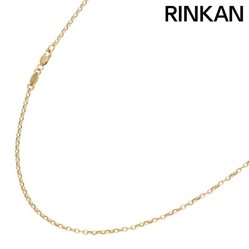 クロムハーツ 22K NECKCHAIN R18/ロールチェーン18inch ゴールドネックレス メンズ 18inch