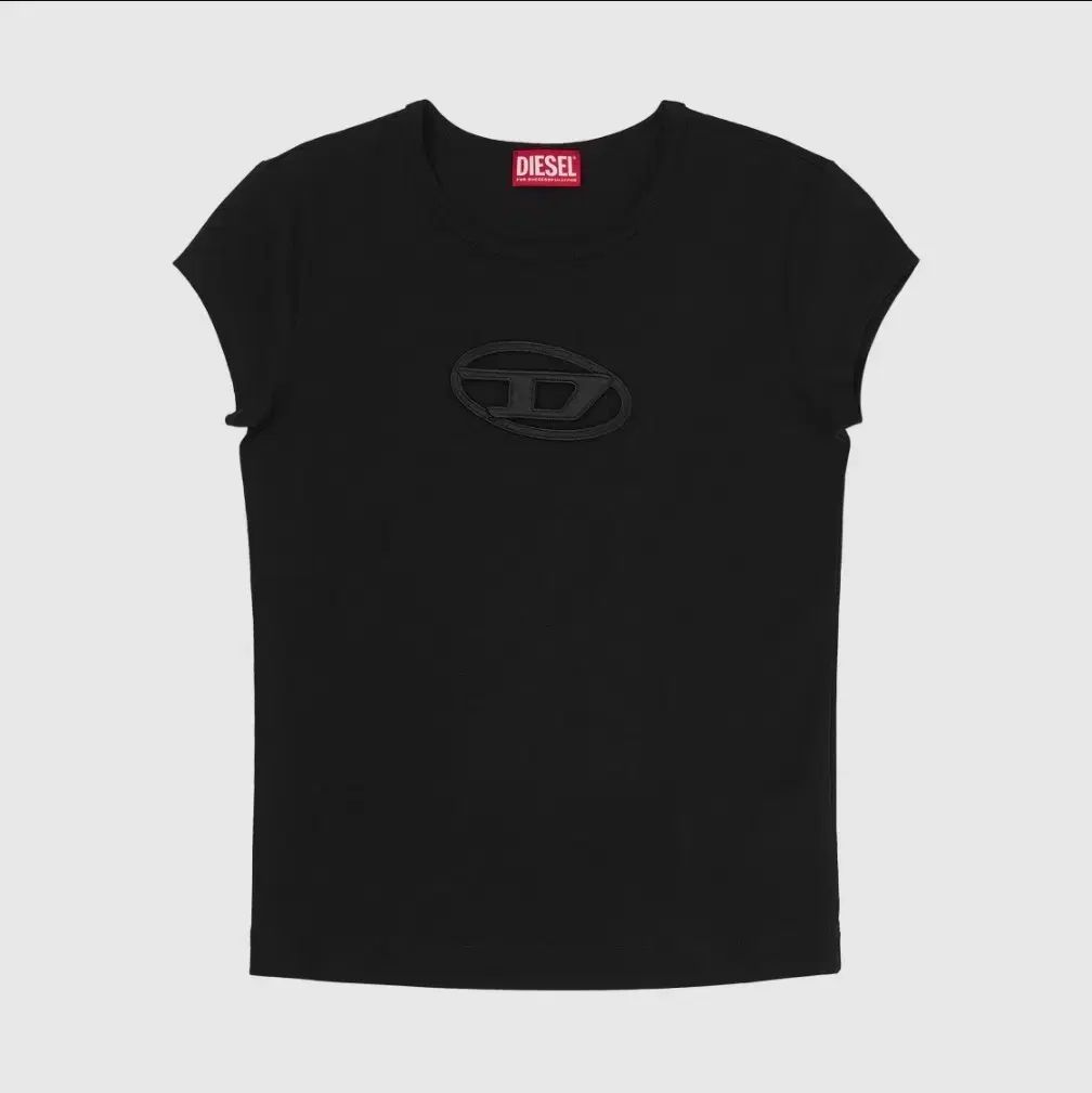 XS 44 未開封 新品 (W) DIESEL T-アンジ ピーカブー ロゴ Tシャツ ブラック