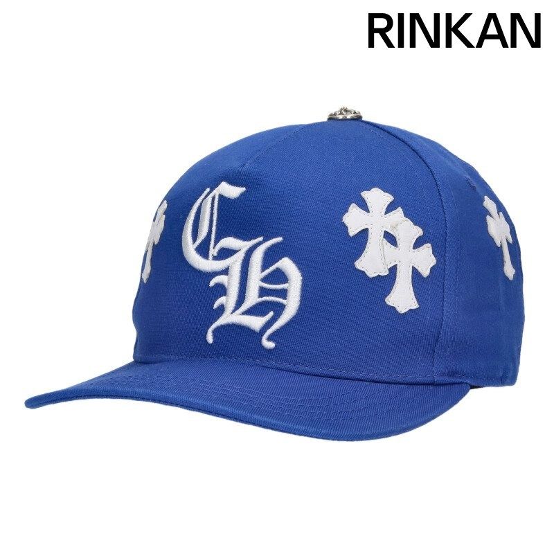クロムハーツ CH HAT クロスパッチ付CH刺繍ベースボールキャップ メンズ ONE SIZE