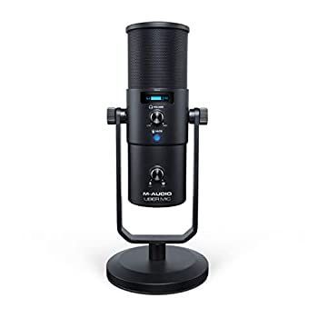 【中古】 M-Audio プロ用 USB コンデンサーマイク 4種類の指向性カーディオイド 双指向性 無指向性 ステレオ ヘッドフォン出力 UBER Mic