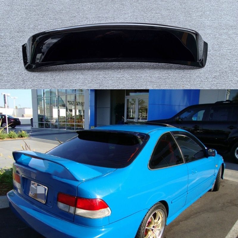 【送料無料】ホンダ シビック EK3 リアトップウィング 1996-2000 専用設計 免打孔 塗装済み スポーティー カスタム ドレスアップ ブラック 外装パーツ 15,080円