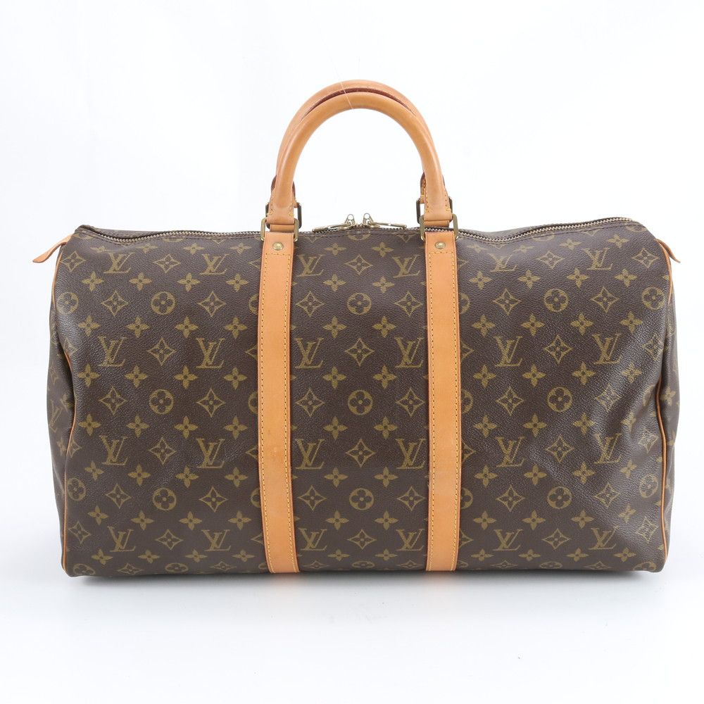 極美品 ルイヴィトン モノグラム キーポル 50 M41426 レザー ボストン バッグ 出張 旅行 トート メンズ レディース ENM DY22-7【中古】