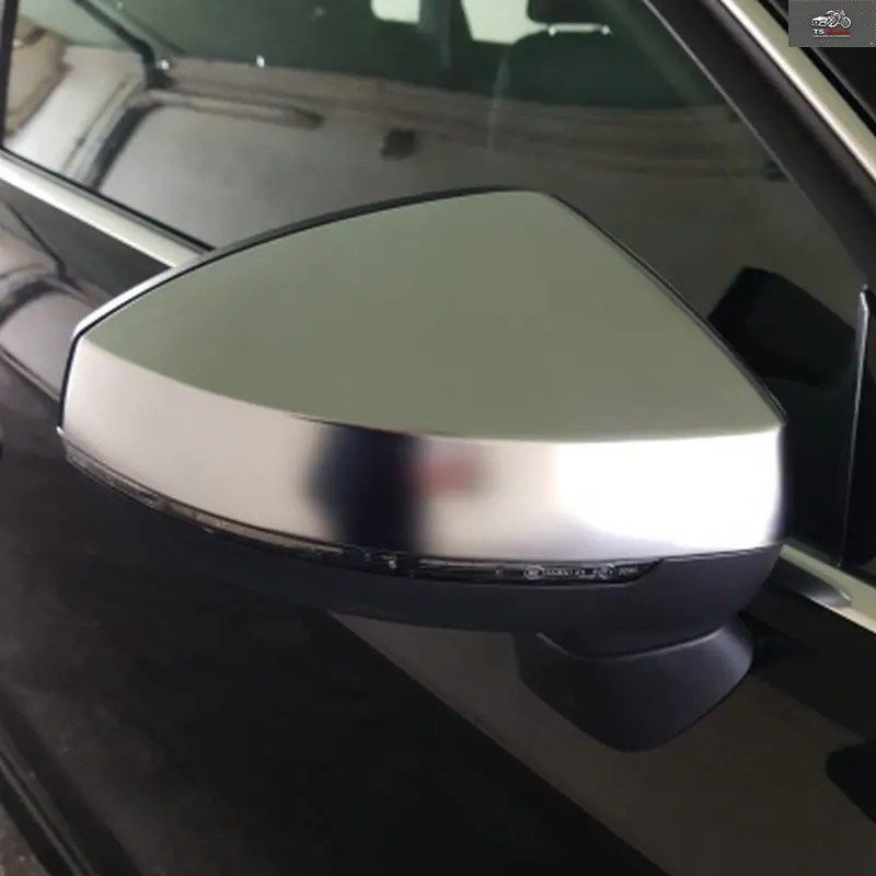 アウディ A3 8V S3 2013 2014 2015 2020 コンバーチブル リムジン スポーツバック用 シルバーマット サイドミラーカバー 2個セット