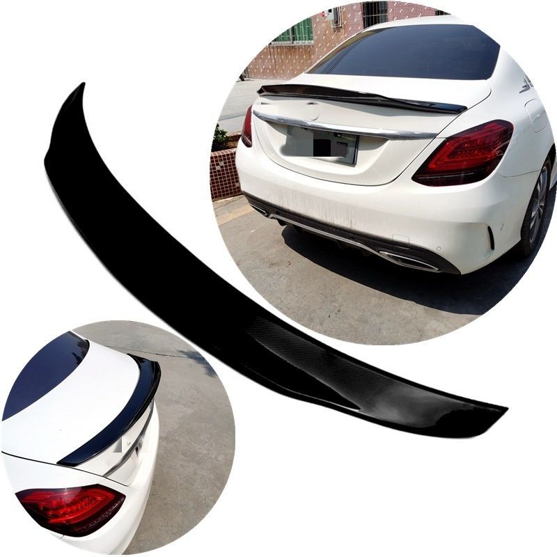 【送料無料】メルセデス・ベンツ Cクラス W205 C180 C200 C260 C63 リアスポイラー 2015-2021 専用設計 リップスポイラー 塗装済み スポーティー カスタム ドレスアップ ブラック 外装パーツ