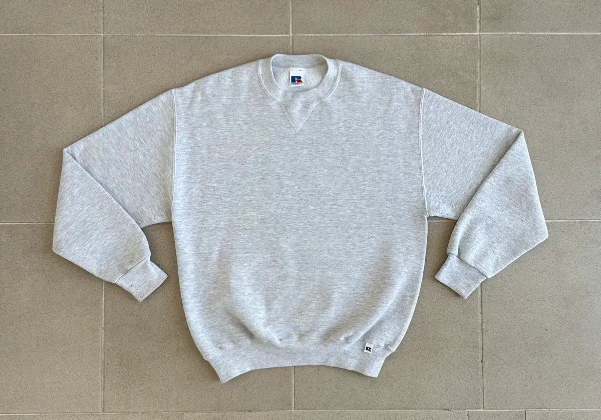 90s ヴィンテージ ラッセル スウェットシャツ ライトグレー M USA
