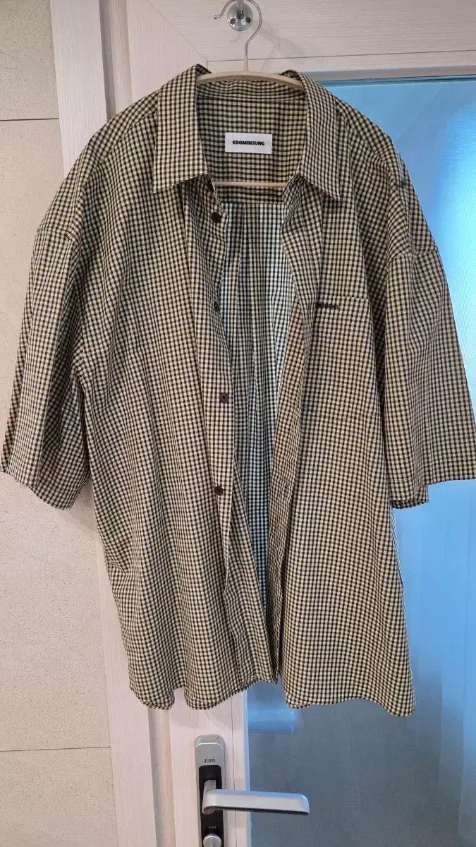 デニム半袖 CHECKシャツ L 出品