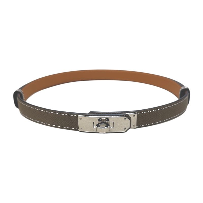 (新品未使用)エルメス　ケリーベルト18 エトゥープ　K刻印 エルメス HERMES ケリーベルト18 W刻印 エトゥープ エトゥープ