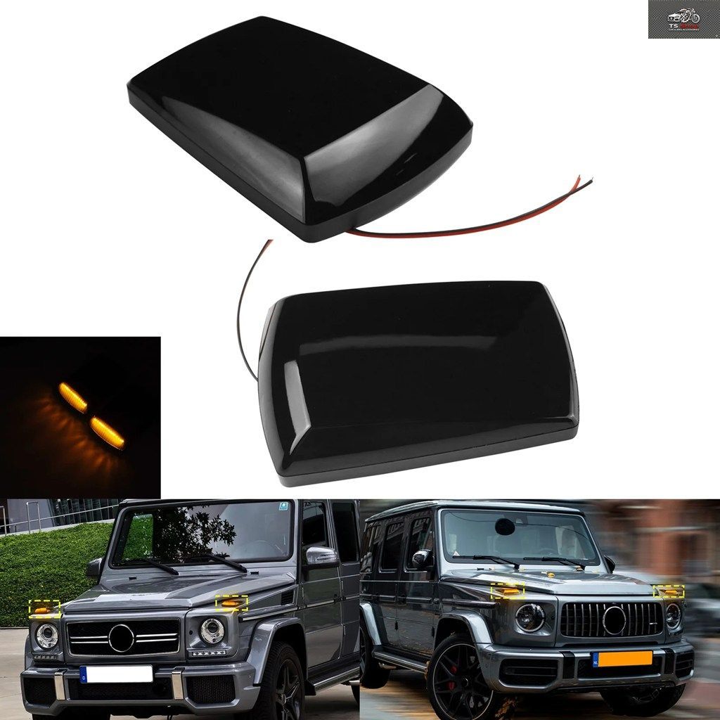 LEDフロントサイドインジケーターターンシグナルライト メルセデス Gクラス W463 W460 W461 Gワゴン
