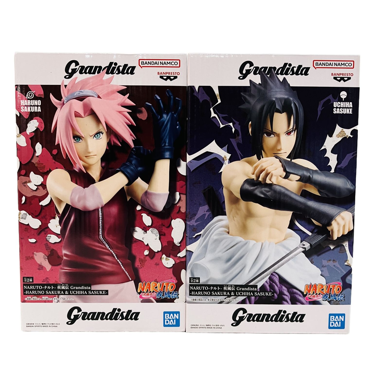 バンダイ NARUTO -ナルト- 疾風伝 Grandista サクラ サスケ 2種セット フィギュア 未開封 未使用 C11217360 4,698円