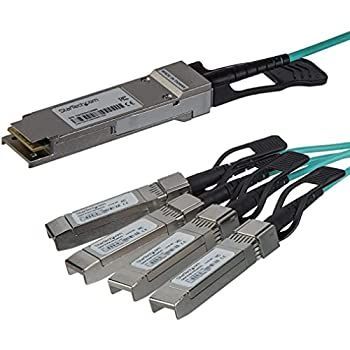 【中古】 StarTech.com AOCブレークアウトケーブル 3m Cisco製品QSFP-4X10G-AOC3M互換 アクティブ光ケーブル C9300 C3850対応 QSFP4X10GAO3