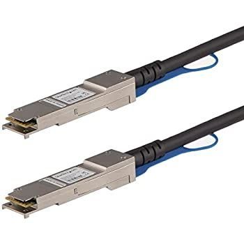 【中古】 StarTech.com DAC Twinax ケーブル 1m MSA対応アンコード 銅線ダイレクトアタッチケーブル MSA準拠スイッチ対応 QSFP40GPC1M