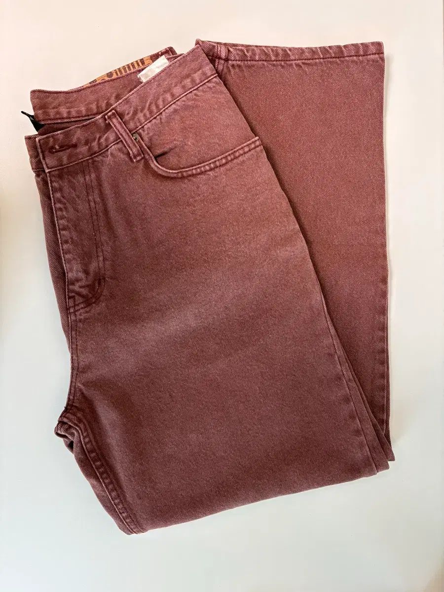 WKNDRS(ウィークエンダーズ) バーガンディ デニム パンツ ズボン PIERROT DENIM