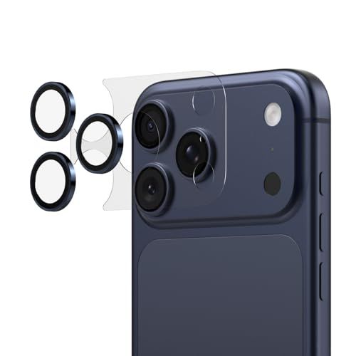RHINOSHIELD ライノシールド ブルー iPhone 17 Pro Max 対応 カメラ保護フィルム + カメラバンプ保護フィルム | 全方位保護 傷防止 ガイド枠付属ma a2660e28