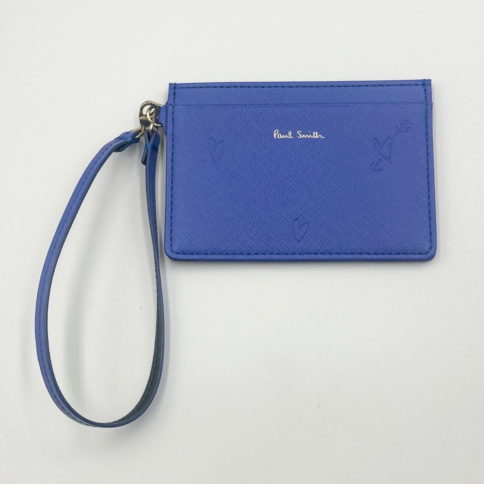 Paul Smith ポールスミス スミシーハート パスケース ブルー 【24時間 