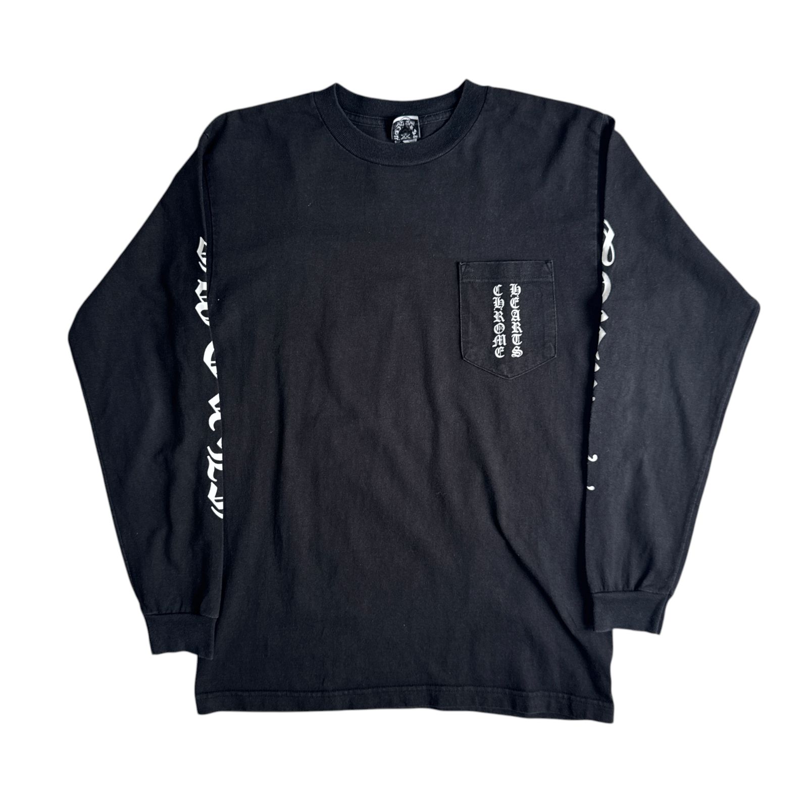 Chrome Hearts old english ロンT 90s - 00s CHROME HEARTS Old English Scroll Label 長袖 Tシャツ M