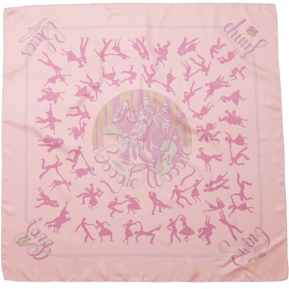 ■美品■HERMES エルメス Boogie Woogie ブギウギ カレ90 スカーフ 総シルク ストール マフラー ブランド古着【中古】20260506/RA9214