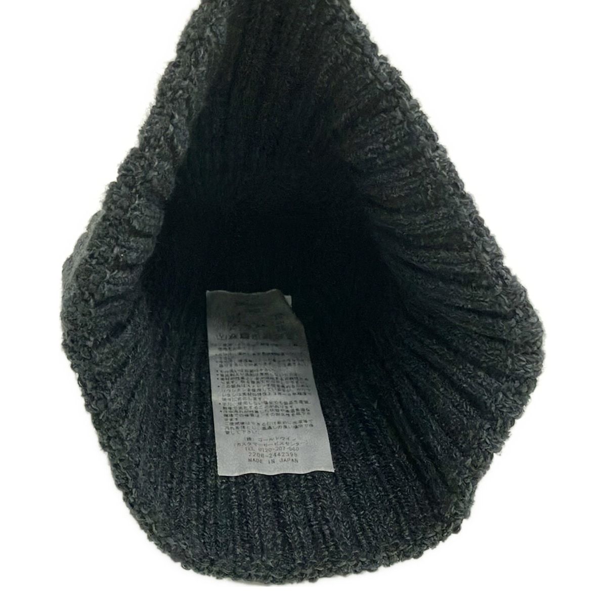 THE NORTH FACE(ノースフェイス) ニット帽 FREE美品 - 黒×ダークグレー コットン