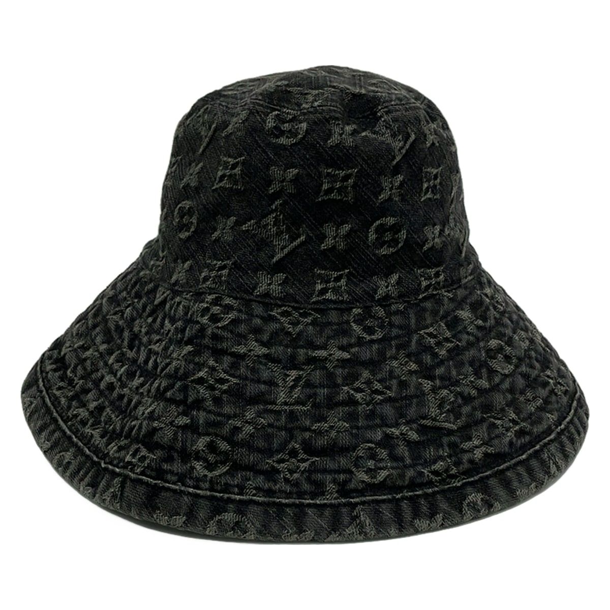 LOUIS VUITTON(ルイヴィトン) ハット S美品 - ダークグレー コットン