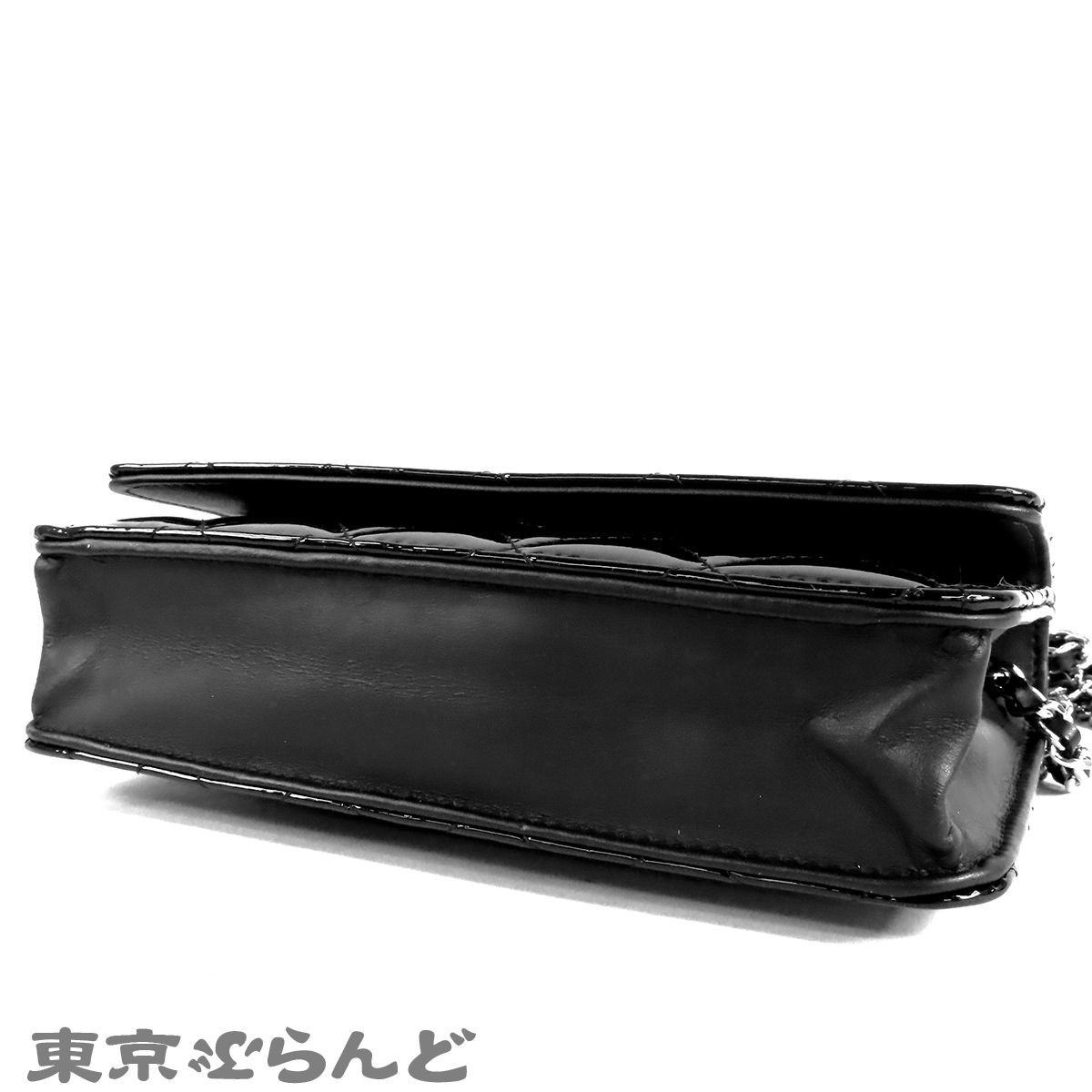 シャネル CHANEL チェーンウォレット ブラック 黒 シルバー金具